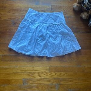 Banana Republic White Skater Skirt